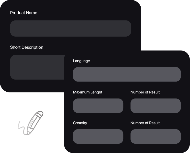 Simply explain what your content is about and adjust settings according to your needs.